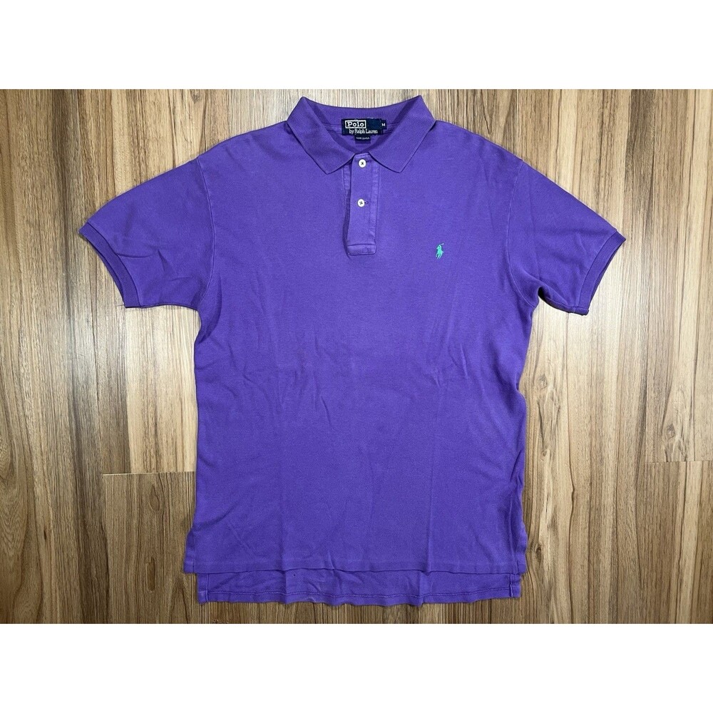 Polo Ralph Lauren Vintage Made In USA Purple Short-Sleeve Polo Shirt Men’s M